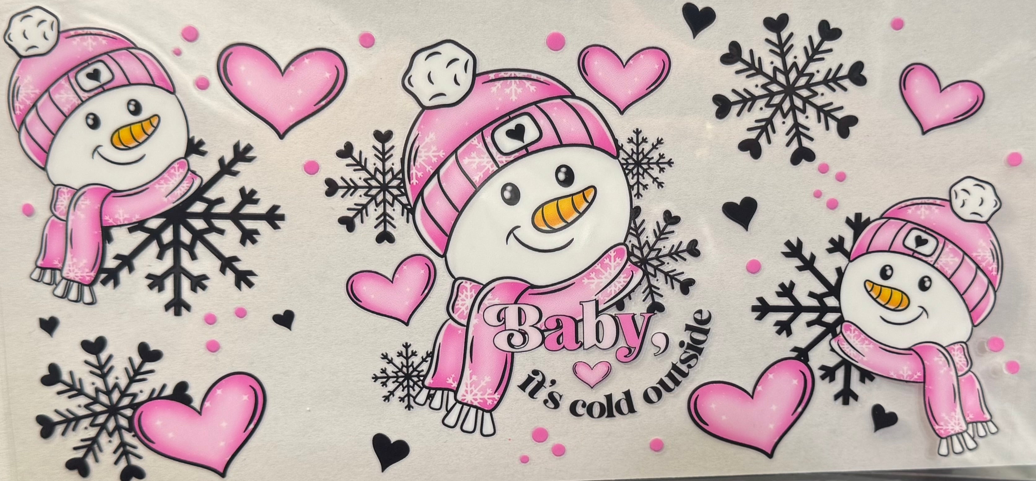 Pink Snowman